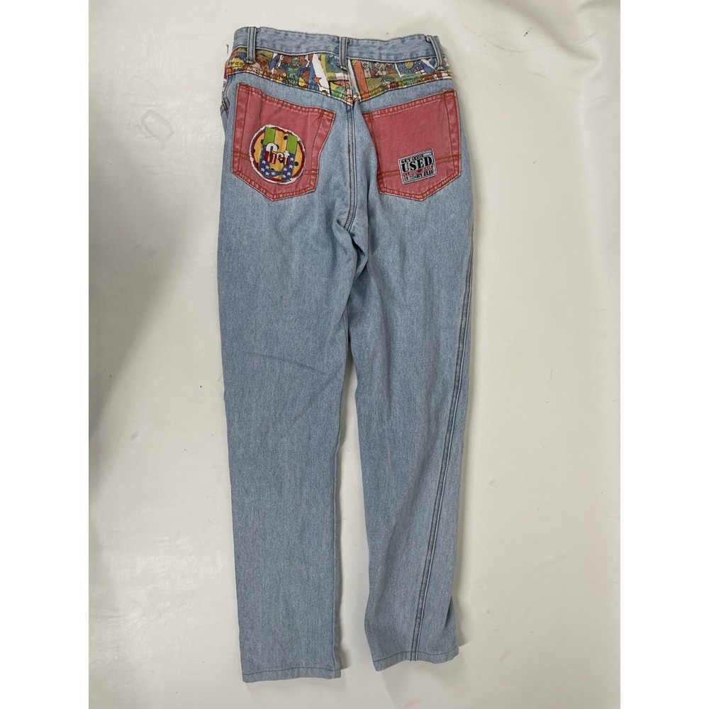 Get Used by Elie Classic Denim Outfit Jacket Jeans Womens S Vintage Street Wear - Picture 11 of 14